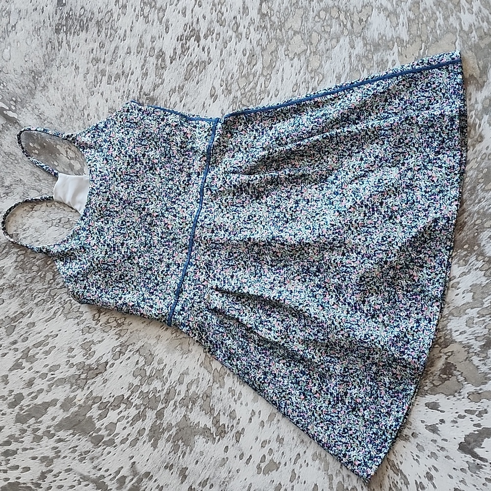 SAGE Collective Athletic Tennis Dress Floral Skort SzM Racerback